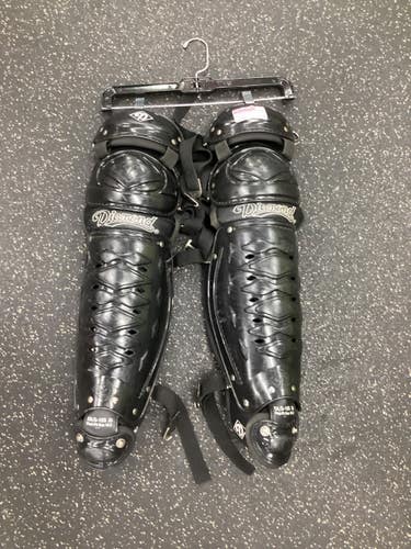 Used All Star DLG-155 Catchers Leg Guards Black Adult 11613-S000188897