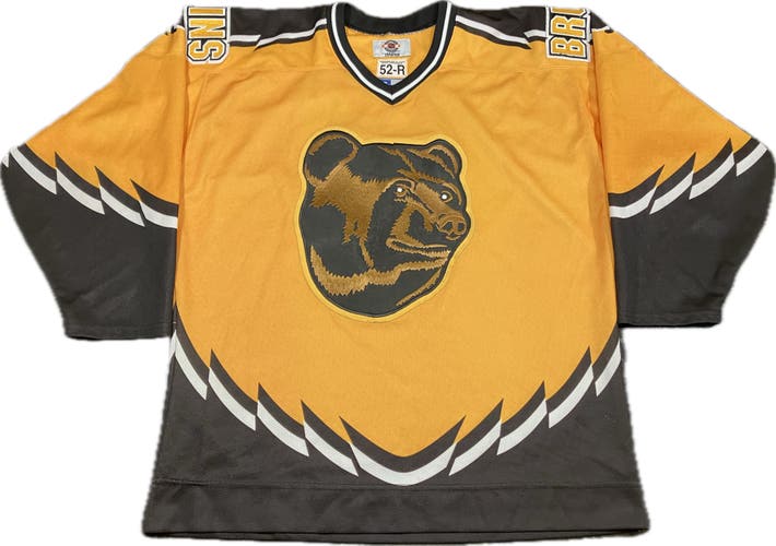 Boston Bruins “Pooh Bear” Starter Authentic NHL Hockey Jersey Size 52-R