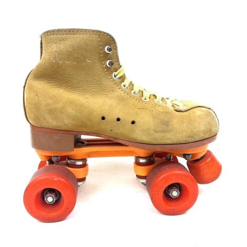 Vintage Golden Horse Recreational Roller Skates Brown Youth Size 4 Womens 6