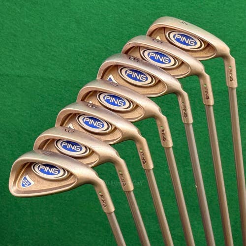 Ping G5 Green Dot 4-PW Iron Set Ping TFC 100I Graphite Regular