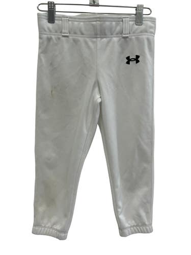 Used Under Armour Youth SM White BB Pants 11692-S000156656