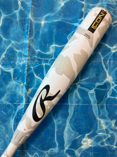 2025 Rawlings Icon Composite Bat USSSA Certified (-10) Composite 18 oz 28" (Used)
