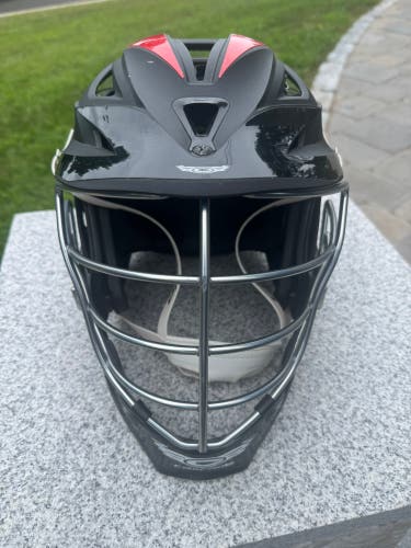 Cascade R Lacrosse Helmet.  Matte Black.