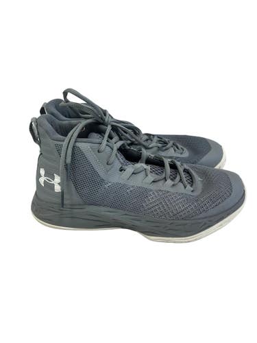 Used Under Armour JET MID Basketball Shoes M Grey Senior 7.5 11692-S000154276