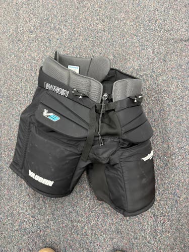 Black Vaughn Velocity V9 XFP Hockey Goalie Pants (Used) | Intermediate Large