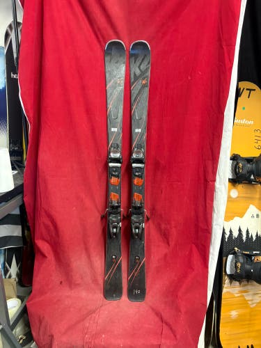 Skis: K2 Secret Luv women's all-mountain skis, 142cm.
Bindings: Marker (Grip Walk)
Binding Range: 2