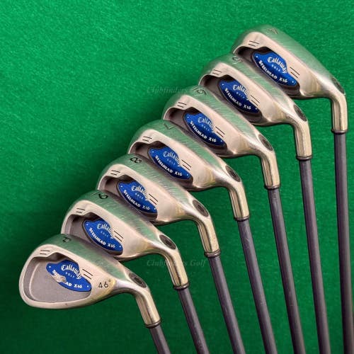 Callaway Steelhead X-16 4-PW Iron Set System CW85 Graphite Firm