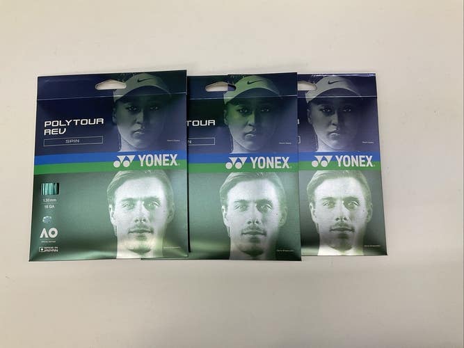 Yonex Poly Tour Rev Spin 16g Mint 3 Pk