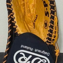 Vintage leather D-R goalie trapper