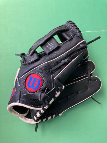 Black Wilson A450 RH Infield Baseball Glove 12" (Used)