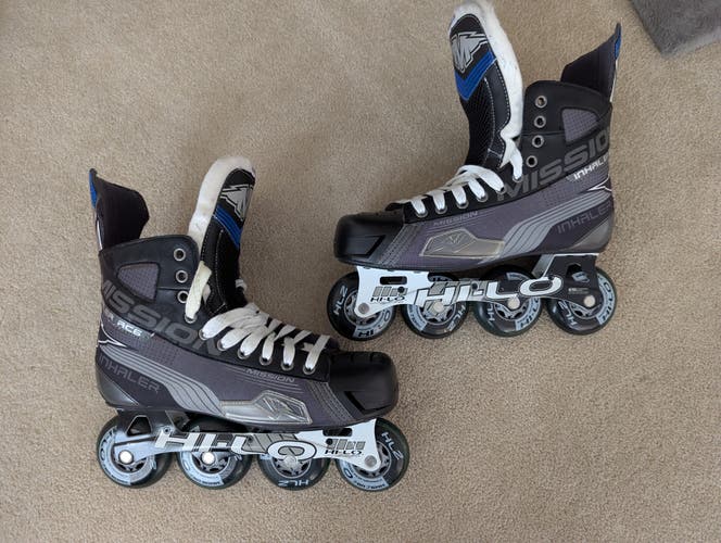 Mission Inhaler AC6 Hockey Skates Wide Width 10 (Like New)