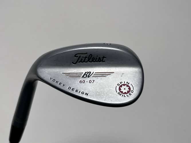 LEFTY Titleist Vokey Spin Milled Chrome 2009 LW 60* 7 Wedge Steel Mens LH