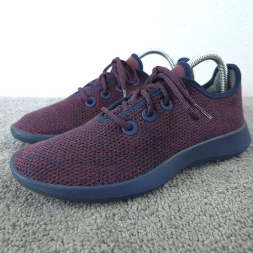 Allbirds Tree Runners Womens Size 9 Running Shoes Olympus Blue Red Sneakers
