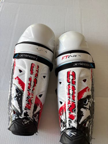 Junior CCM JetSpeed FT6 13" Shin Pads Pro Stock (Used)