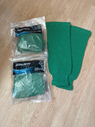 Kelly Green Bauer Knit Hockey Socks NEW/UNUSED