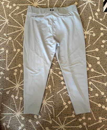 Gray Men's XXL Adult Under Armour Game Pants (New)