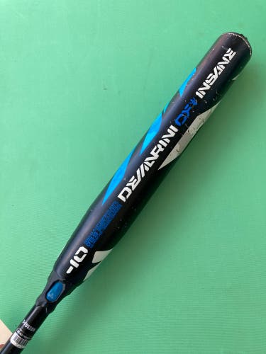 Black 2019 DeMarini CF INSANE Composite Bat (-10) Composite 22 oz 32" (Used)