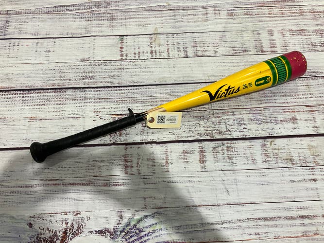 2024 Victus Vibe Alloy Bat USABat Certified (-10) Alloy 16 oz 26" (Used)