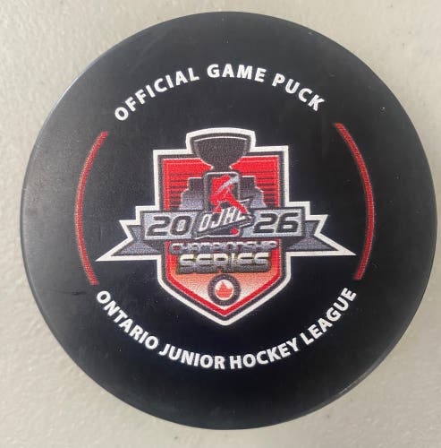 OJHL 2026 Championship game puck