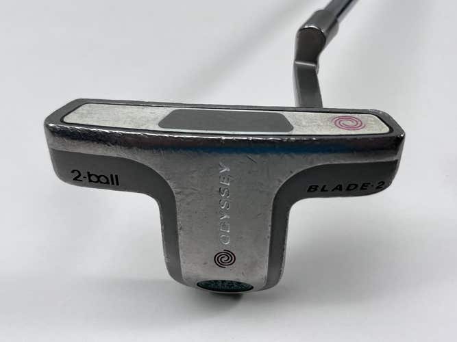 Odyssey White Steel 2-Ball Blade Putter 35" Mens RH
