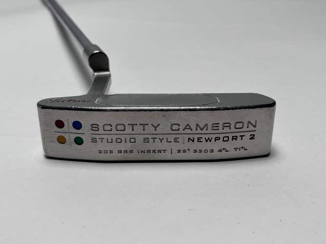 LEFTY Scotty Cameron Studio Style Newport 2 Putter 35" Mens LH