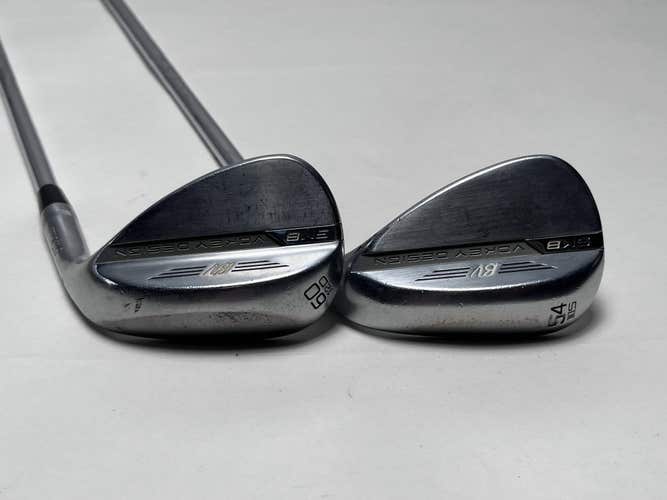 Titleist Vokey SM8 Tour Chrome Wedge Set 54* 10 | 60* 12 SM8 Wedge Steel Mens RH