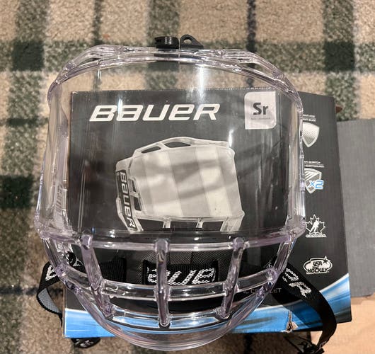 Bauer Concept 3 hockey clear senior Full Shield for helmet new in box