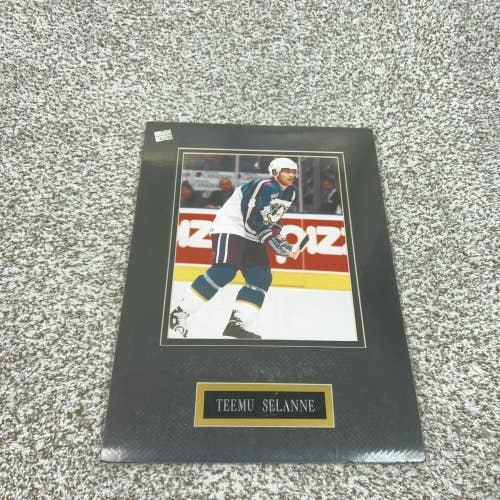 Anaheim Ducks Photo Matted Black Mat NHL Hockey Teemu Selanne 16x11.5 Sports
