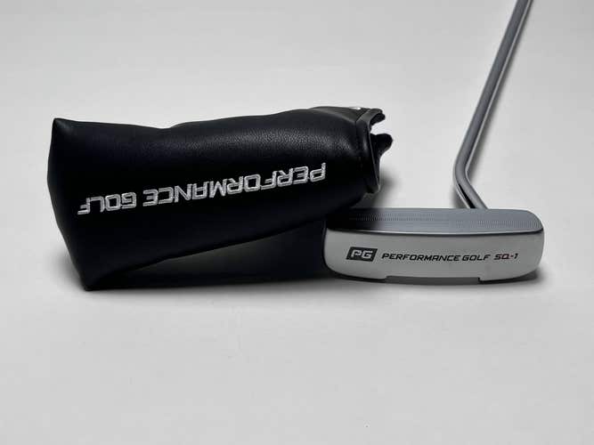 Performance Golf PG SQ-1 Putter 35" Mens RH HC NEW