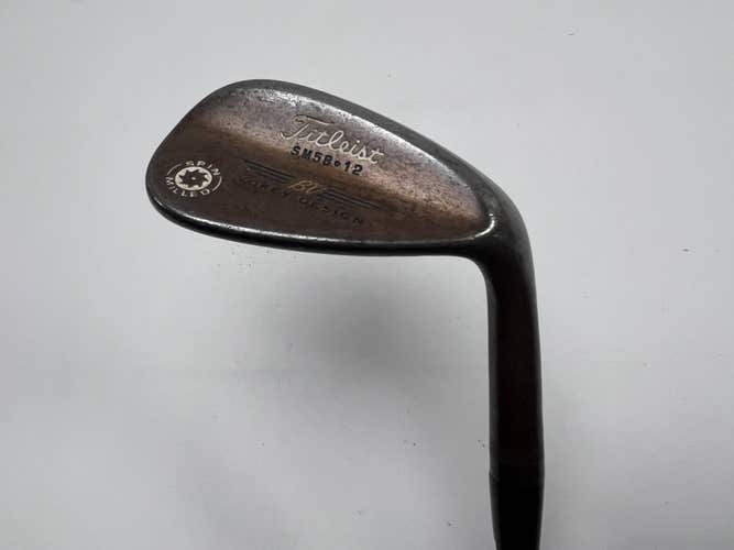 Titleist Vokey Spin Milled CC Oil Can Wedge 58* 12 Bounce Wedge Steel Mens RH