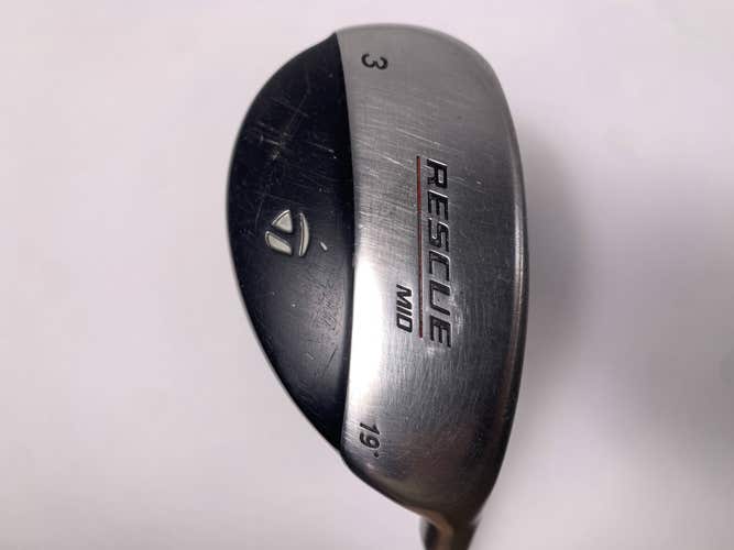 TaylorMade Rescue Mid 3 Hybrid 19* 65g Stiff Graphite Mens RH