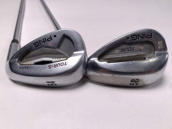 Ping Tour-S Tour-W Chrome Wedge Set 54* 12 58* 8 Different Stiff Steel Mens RH