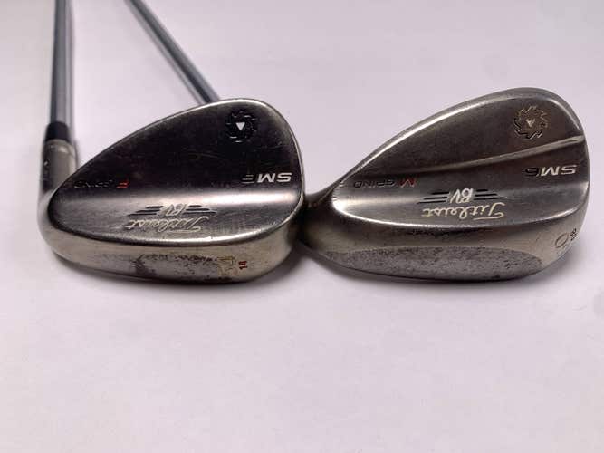 Titleist Vokey SM6 Steel Grey Wedge Set 54* 14 60* 8 Wedge Steel Mens RH