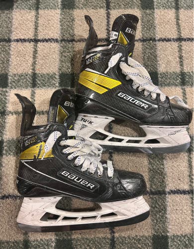 Bauer Supreme Ultrasonic Hockey Skates size 8 fit 2 great condition! blade covers LS pulse TI blades