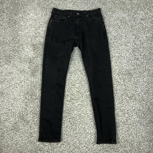 Levis 512 Jeans Mens 32x30 Black Slim Taper Stretch Denim Casual Basic Everyday
