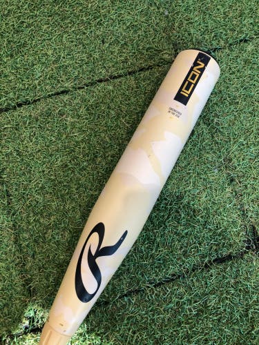 2025 Rawlings Icon Composite Bat USABat Certified (-8) Composite 22 oz 30" (Used)