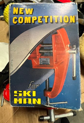 Vintage SKI MAN New Competition Ski Tuning Vise - New In Box (Made in Italy)
