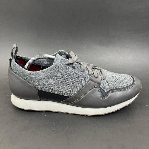 UGG Trigo Hyperwave Wool Leather Sneakers 1018424 DCRC Gray Mens Size 10.5
