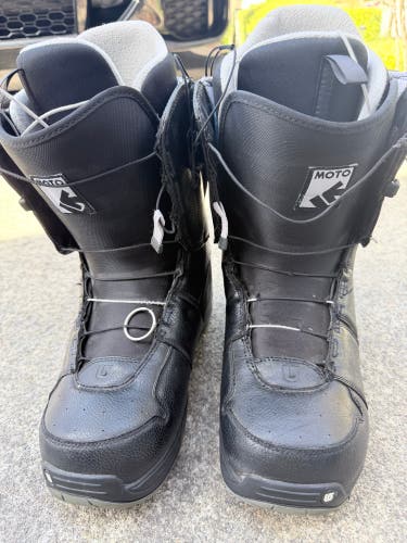Men's Size M 11.5 (W 12.5) Burton Moto Snowboard Boots Medium Flex (Used)