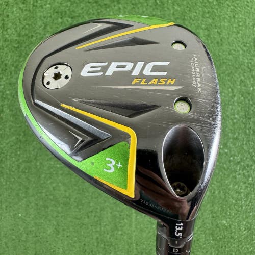 Callaway Epic Flash 3+ Plus Fairway Wood 13.5 Even Flow 6.0 Stiff Flex 65g 43