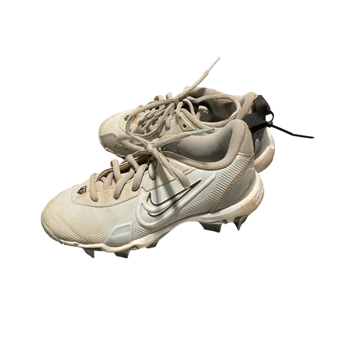 Used Nike TROUT CLEATS BB/SB Cleats Grey Youth 12.0 11834-S000056471