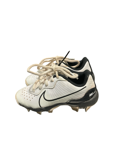 Used Nike DIAMOND BASEBALL BB/SB Cleats White Youth 10.0 11834-S000056418