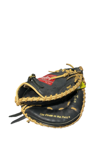 Used Rawlings HIGHLIGHT SERIES CATCHERS MITT BB/SB Catchers RH Throw Black 31 1/2" 11834-S000056412