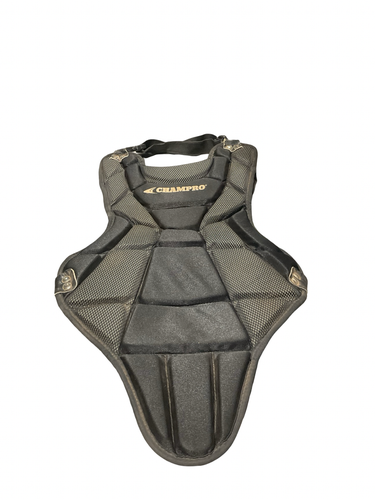 Used Champro BLACK CHEST PROTECTOR Catchers Chest Protector Black Youth 11834-S000056410