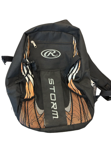 Used Rawlings BACKPACK BB/SB Player Backpack Black 11682-S000138034