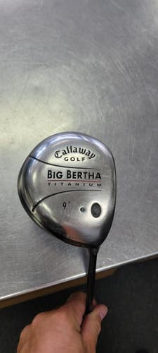 Used Callaway BIG BERTHA TITANIUM Mens Driver RH 9.0 Degree 11497-S000160977