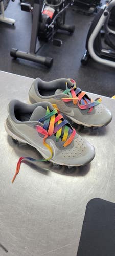 Used Nike 2 BB/SB Cleats Grey Junior 02 11497-S000160962