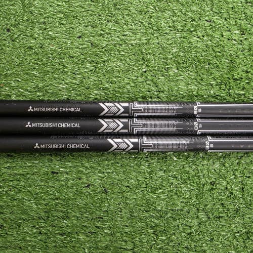 Mitsubishi MMT Chemical 80g Stiff Flex Graphite Wedge Set Of 3 Shafts .355"