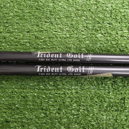 Trident Golf Ultra Lite Uncut Reg Graphite Driver/Wood Shafts Set Of 2  .335"
