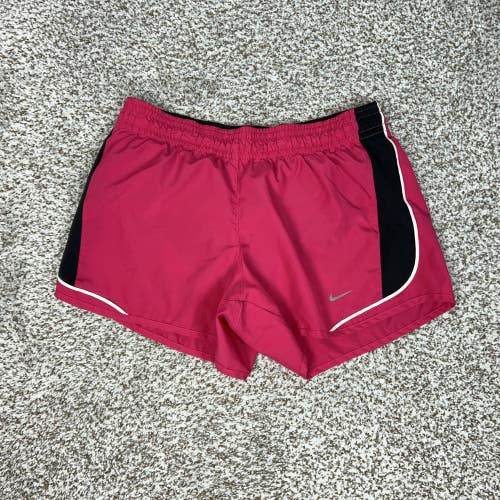 Nike Shorts Womens Small Pink Dri-FIT Lined 3.5" Running Athletic Gym Workout